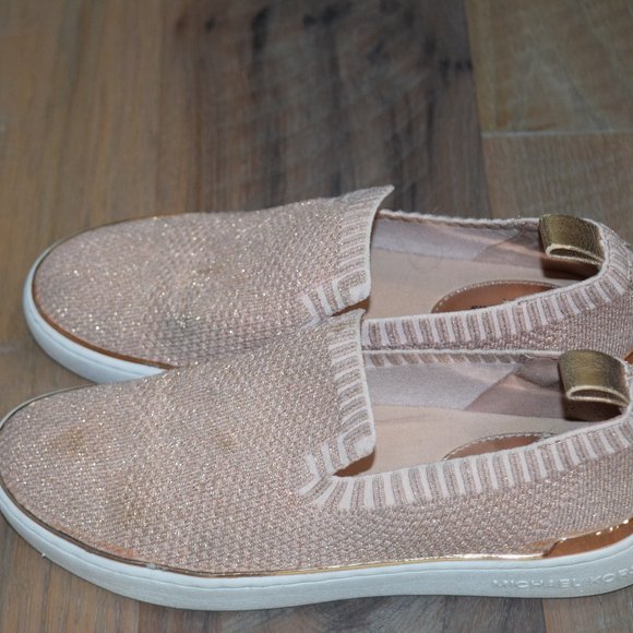 michael kors rose gold sneakers